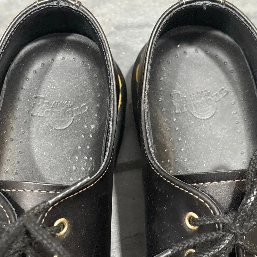 Dr. Marten's 1461 Black Smooth Leather Oxford Shoes - size 9